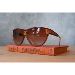 Vintage 80s Sunglasses NOS Taiwan Animal Print Multicolor Mobwife